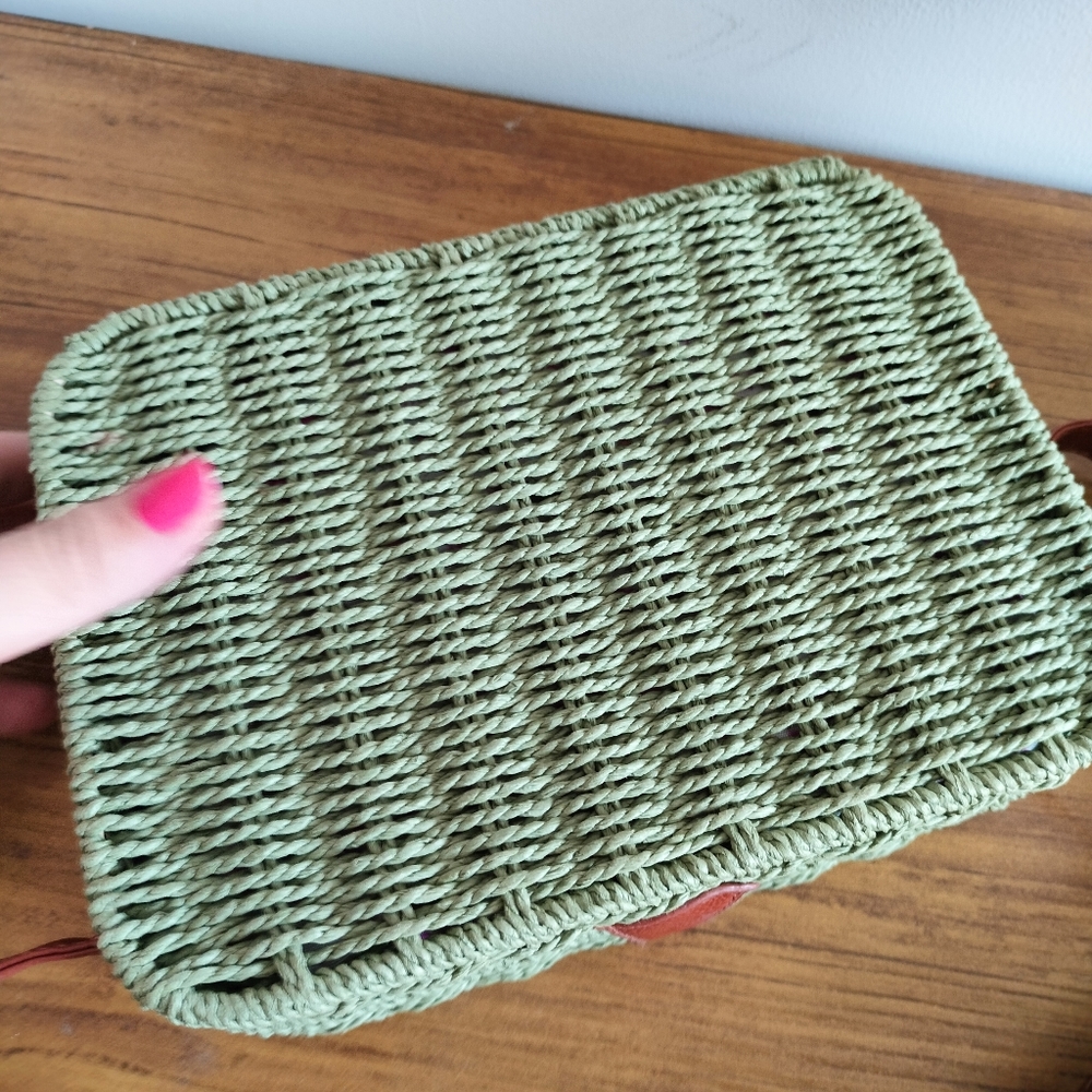 Boho Rattan Structured Bag - Picture 10 of 16